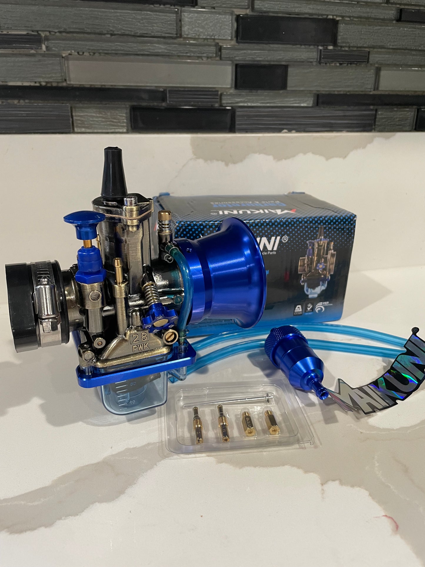 Maikuni Carburetor Kit (BLUE clear bowl)