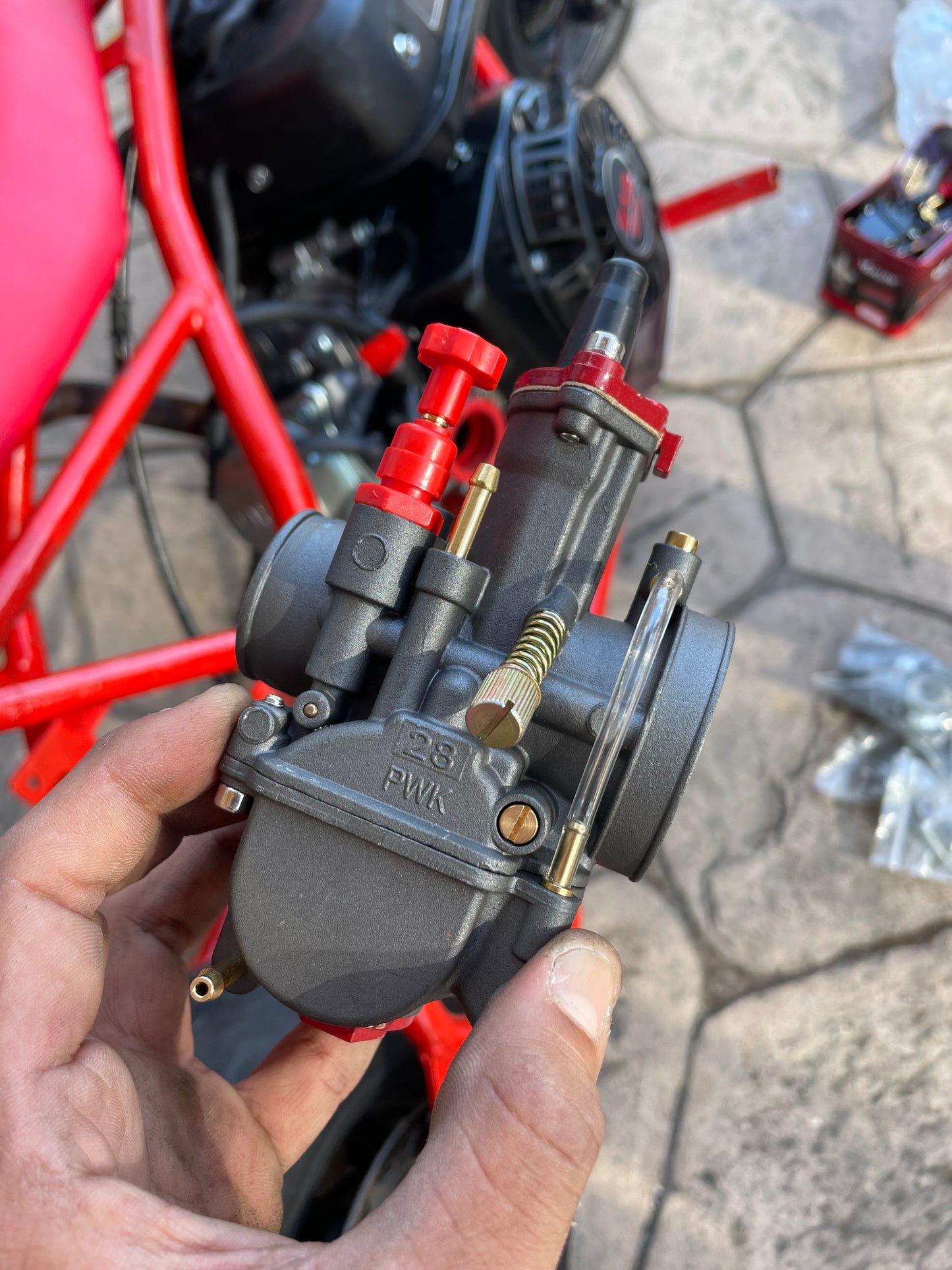 Kenada PWK Racing Carburetor(Grey,Red)