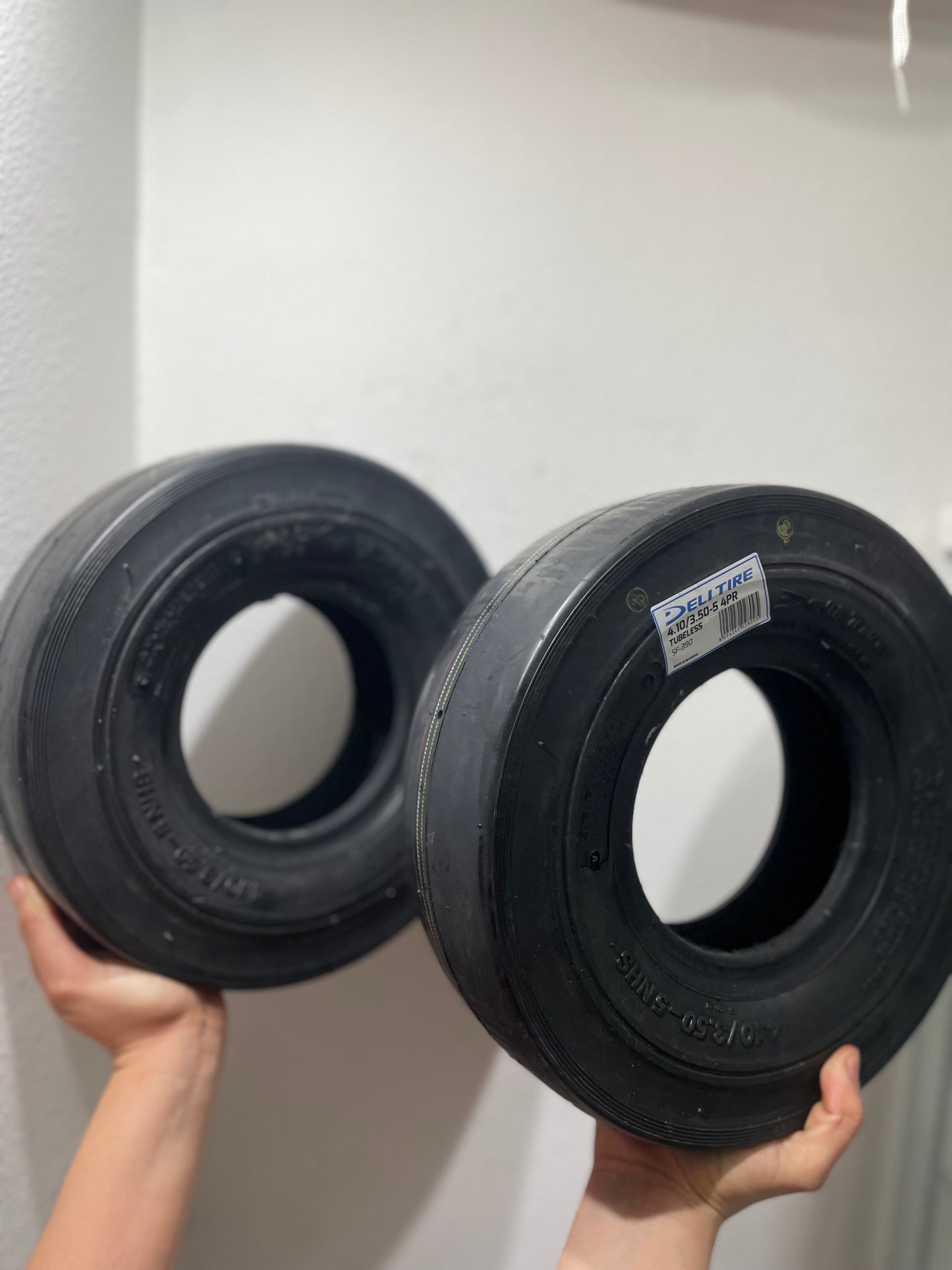 4.10x3.50-5 Slick tires (2pack-4Ply)