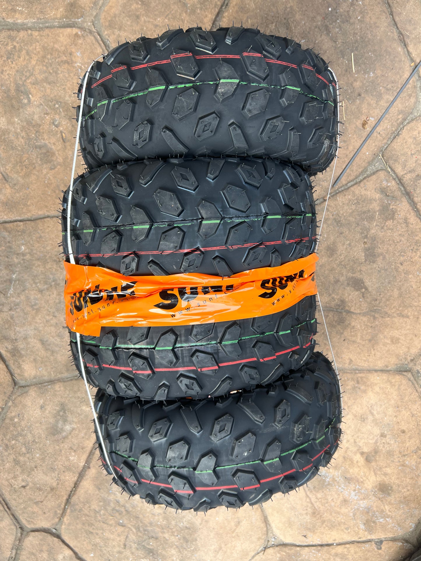 Sun-F Knobby tires 145/70-6(4Pack)