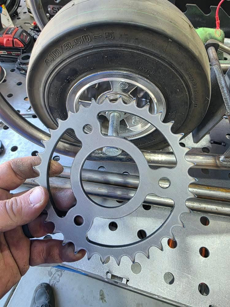 35 TOOTH COOKIE SPROCKET FOR TRI STAR RIMS(#40 #420) – Mini Bike Garage